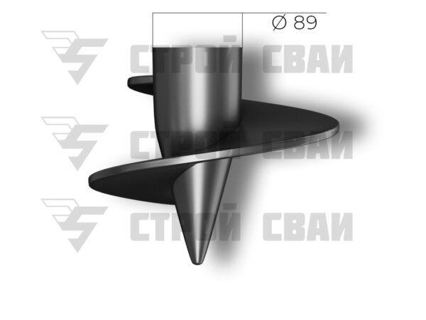 Наконечник винтовой сваи 89 мм