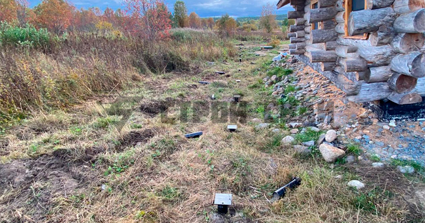 Свайно-винтовой фундамент в СНТ Водник