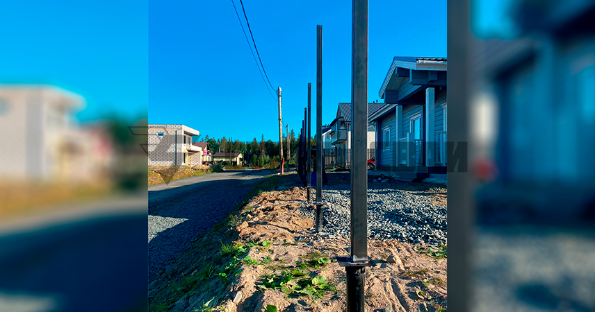 Свайно-винтовой фундамент в районе Древлянка