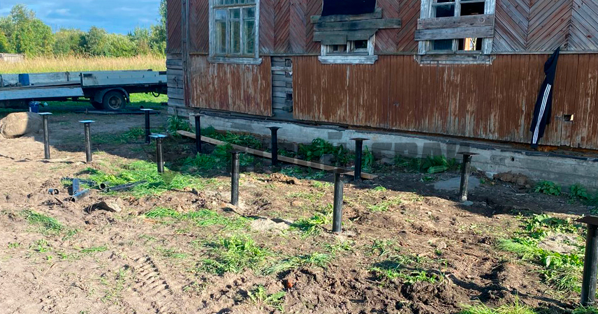 Свайно-винтовой фундамент в ТСН Апрель