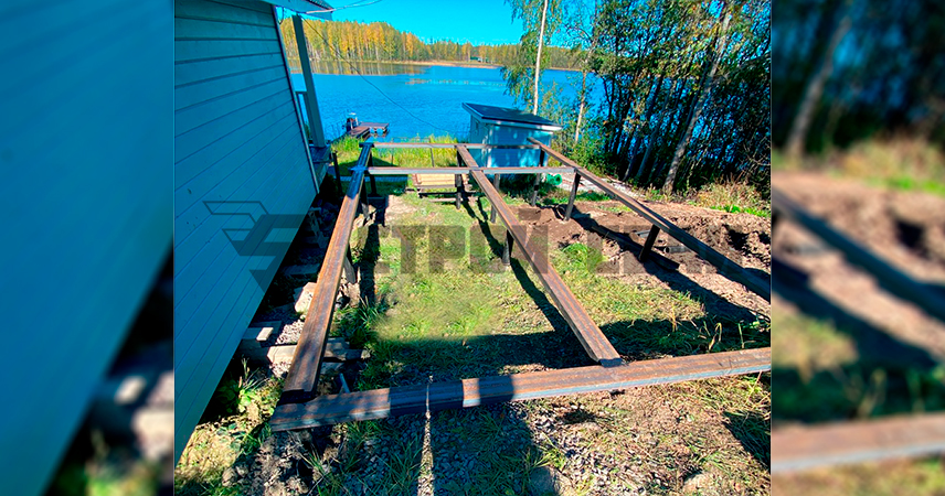 Свайно-винтовой фундамент в СОНТ Радужный